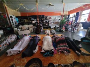 Public Class Space - Soundbath peeps settling in